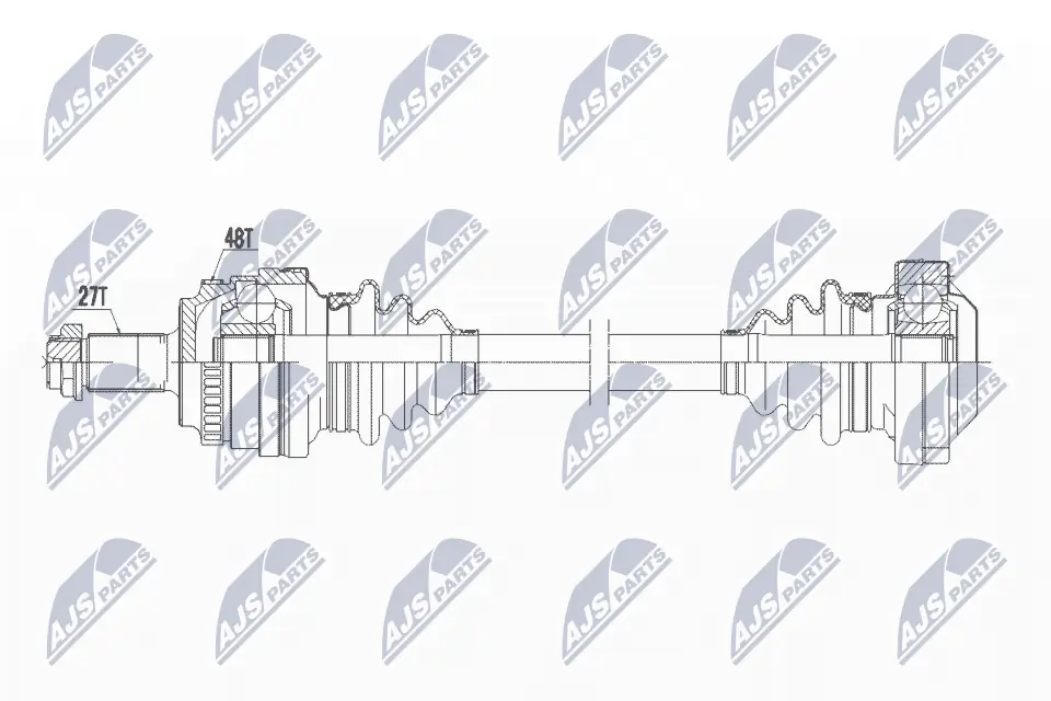 NTY hajtótengely - NPW-BM-044 - TothCarparts
