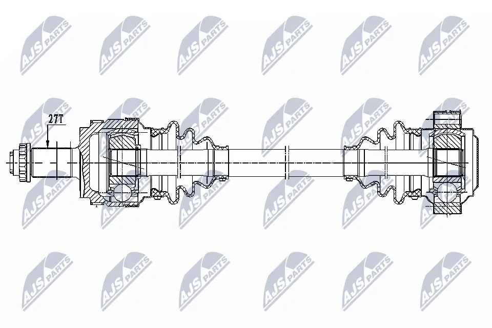 NTY hajtótengely - NPW-BM-149 - TothCarparts