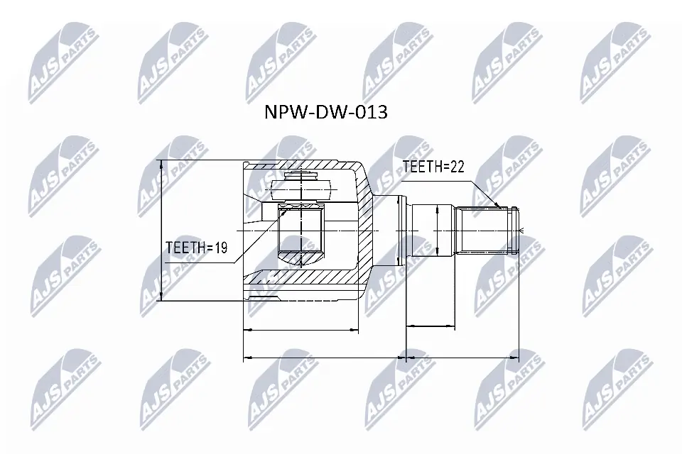 NTY csuklókészlet, hajtótengely - NPW-DW-013 - TothCarparts