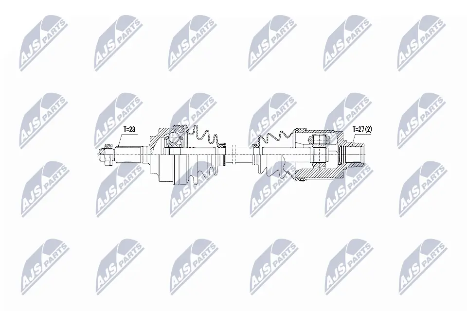 NTY hajtótengely - NPW-HD-032 - TothCarparts