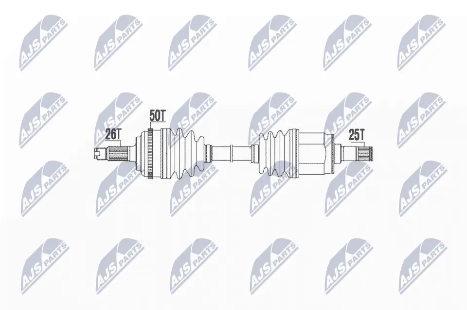 NTY hajtótengely - NPW-HD-040 - TothCarparts