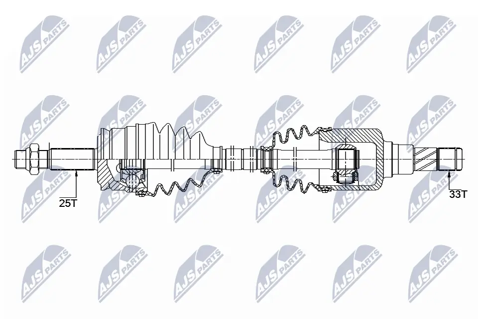 NTY hajtótengely - NPW-ME-118 - TothCarparts