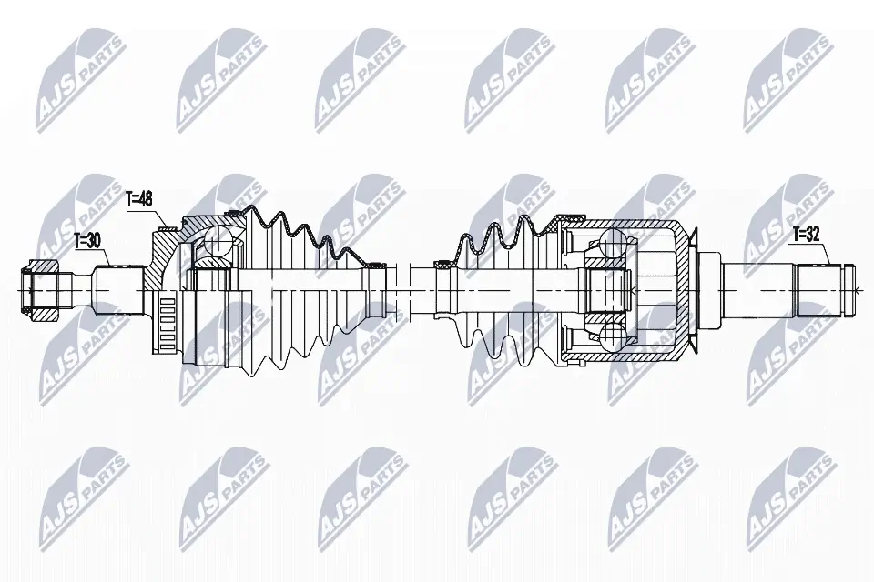 NTY hajtótengely - NPW-ME-130 - TothCarparts
