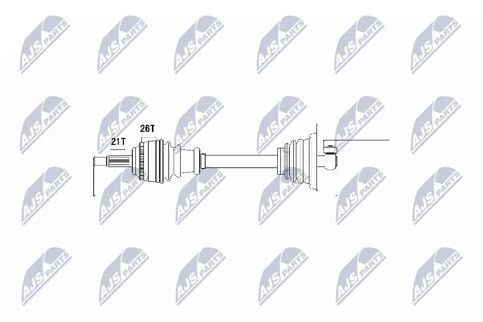 NTY hajtótengely - NPW-RE-013 - TothCarparts