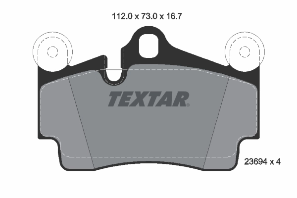 TEXTAR fékbetétkészlet, tárcsafék - 2369402CP - TothCarparts