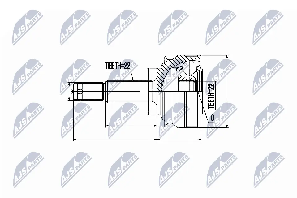 NTY csuklókészlet, hajtótengely - NPZ-PL-001 - TothCarparts