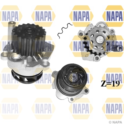 NAPA Vízszivattyú, motorhűtés - NWP1060 - TothCarparts
