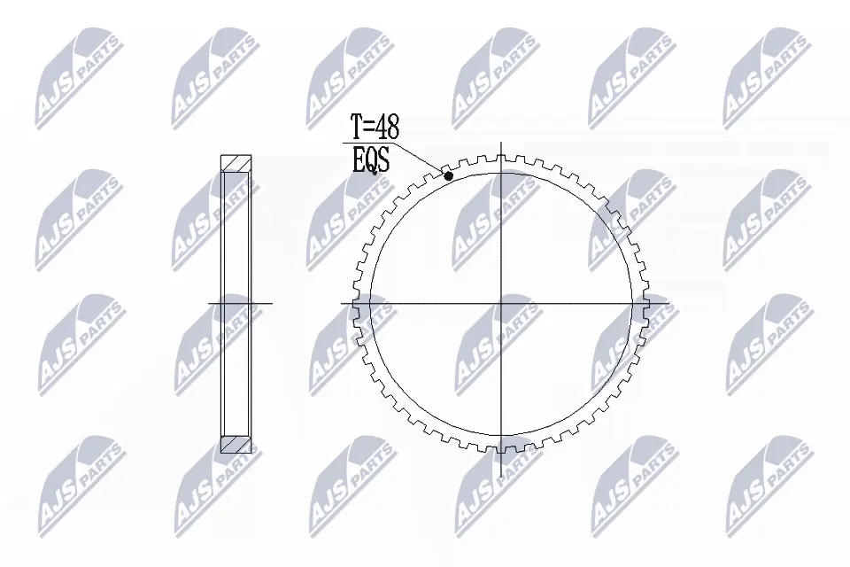 NTY érzékelő gyűrű, ABS - NZA-VV-002 - TothCarparts