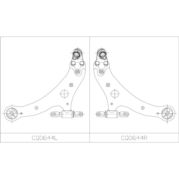 CTR lengőkar, kerékfelfüggesztés - CQ0644R - TothCarparts