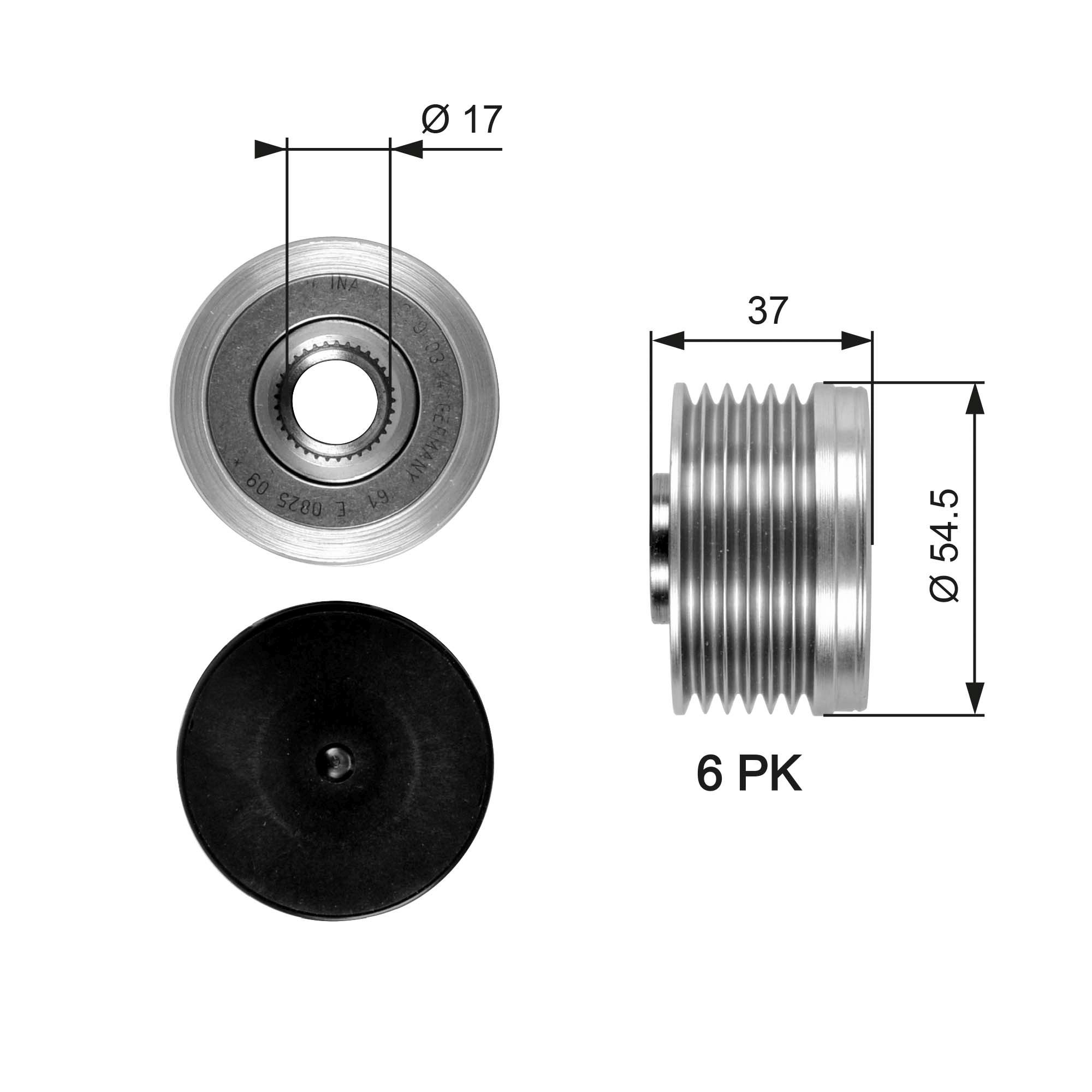 GATES generátor szabadonfutó - OAP7034 - TothCarparts