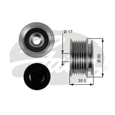 GATES-AU generátor szabadonfutó - OAP7044 - TothCarparts