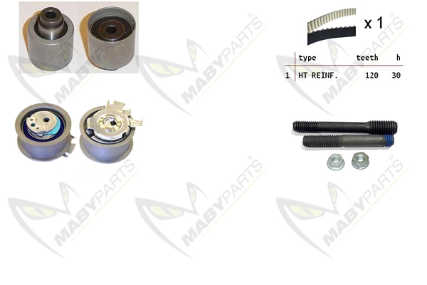 MABYPARTS Fogasszíjkészlet - OBK010037 - TothCarparts