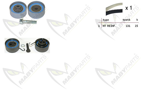 MABYPARTS Fogasszíjkészlet - OBK010057 - TothCarparts