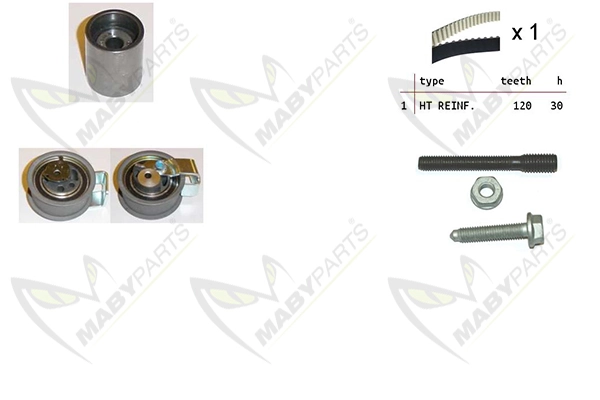 MABYPARTS Fogasszíjkészlet - OBK010075 - TothCarparts