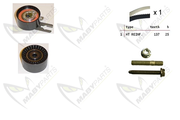 MABYPARTS Fogasszíjkészlet - OBK010091 - TothCarparts