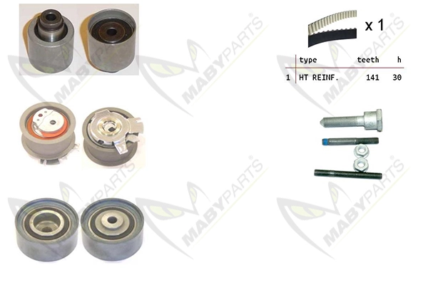 MABYPARTS Fogasszíjkészlet - OBK010092 - TothCarparts