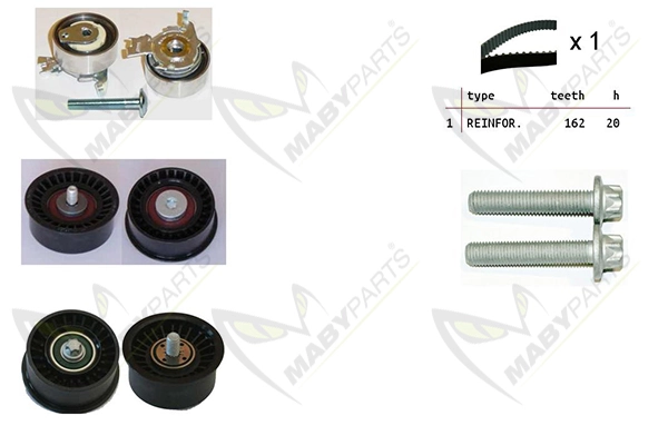 MABYPARTS Fogasszíjkészlet - OBK010101 - TothCarparts