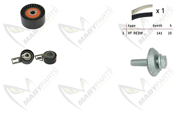 MABYPARTS Fogasszíjkészlet - OBK010113 - TothCarparts