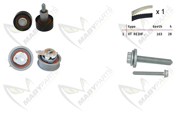 MABYPARTS Fogasszíjkészlet - OBK010117 - TothCarparts