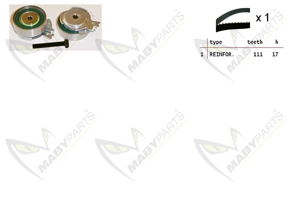 MABYPARTS Fogasszíjkészlet - OBK010121 - TothCarparts