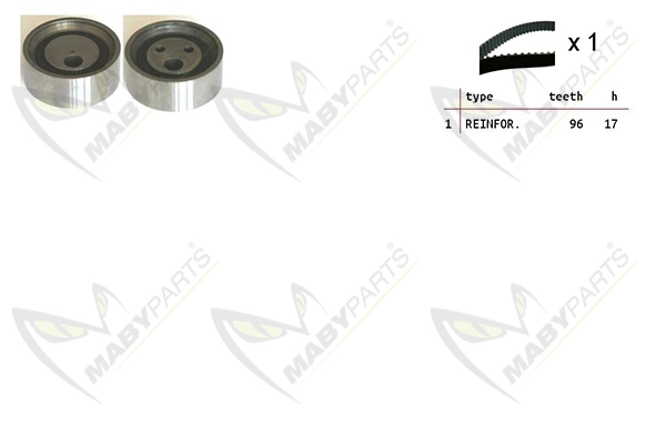 MABYPARTS Fogasszíjkészlet - OBK010128 - TothCarparts