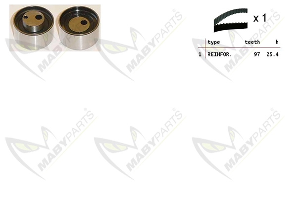 MABYPARTS Fogasszíjkészlet - OBK010167 - TothCarparts