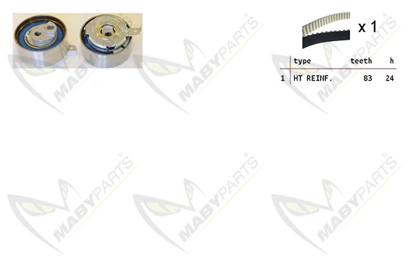 MABYPARTS Fogasszíjkészlet - OBK010199 - TothCarparts