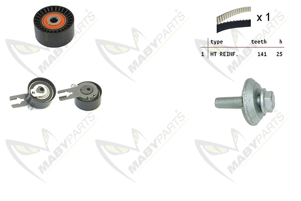 MABYPARTS Fogasszíjkészlet - OBK010304 - TothCarparts