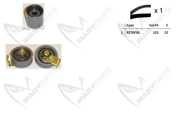 MABYPARTS Fogasszíjkészlet - OBK010317 - TothCarparts