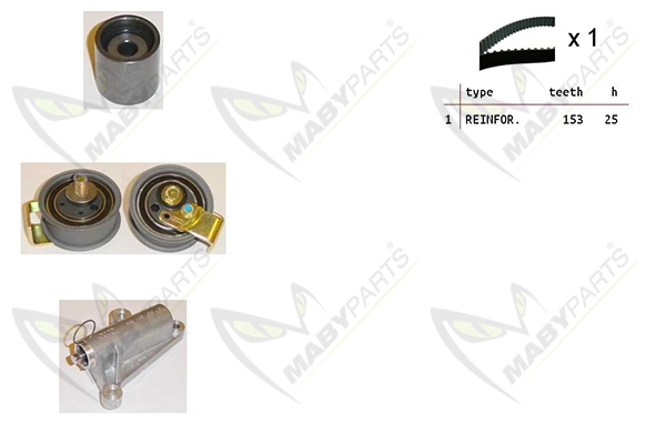 MABYPARTS Fogasszíjkészlet - OBK010318 - TothCarparts
