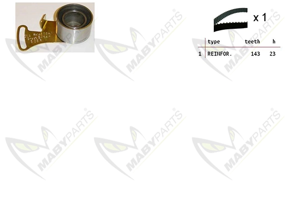 MABYPARTS Fogasszíjkészlet - OBK010319 - TothCarparts