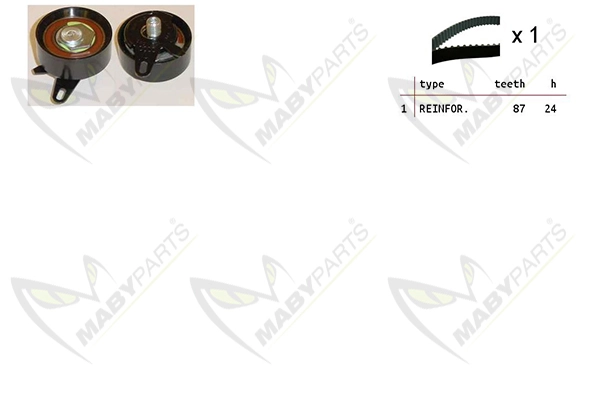 MABYPARTS Fogasszíjkészlet - OBK010375 - TothCarparts