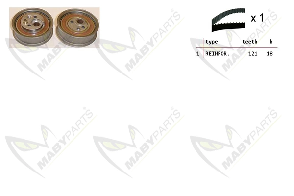 MABYPARTS Fogasszíjkészlet - OBK010417 - TothCarparts