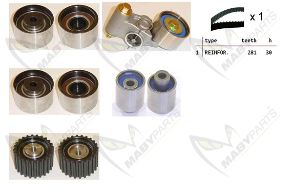 MABYPARTS Fogasszíjkészlet - OBK010505 - TothCarparts