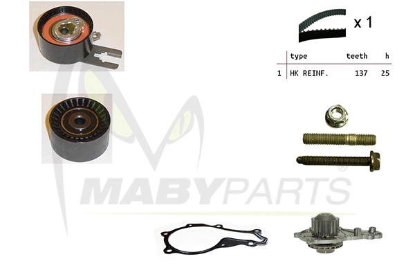 MABYPARTS Vízpumpa + fogasszíj készlet - OBKWP0059 - TothCarparts