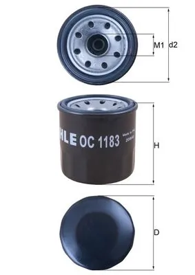 KNECHT olajszűrő - OC 1183 - TothCarparts
