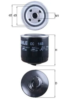 KNECHT olajszűrő - OC 145 - TothCarparts