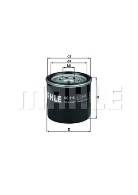KNECHT olajszűrő - OC 215 - TothCarparts
