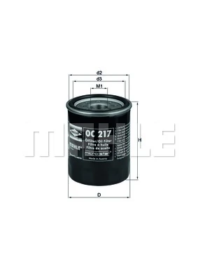 MAHLE olajszűrő - OC 217 - TothCarparts