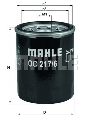 MAHLE olajszűrő - OC 217/6 - TothCarparts