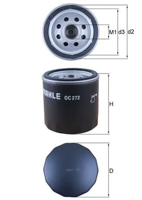 KNECHT olajszűrő - OC 272 - TothCarparts