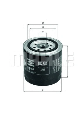 KNECHT olajszűrő - OC 383 - TothCarparts