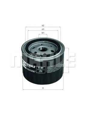 KNECHT olajszűrő - OC 384 - TothCarparts