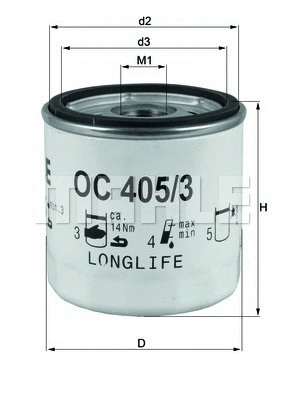 KNECHT olajszűrő - OC 405/3 - TothCarparts