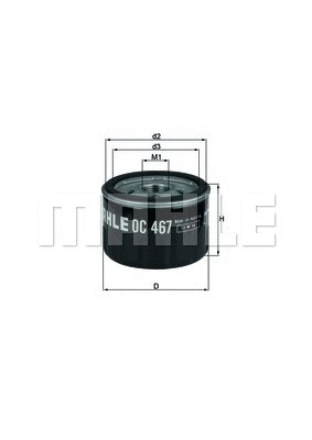 KNECHT olajszűrő - OC 467 - TothCarparts