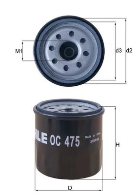 KNECHT olajszűrő - OC 475 - TothCarparts