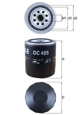 KNECHT olajszűrő - OC 485 - TothCarparts