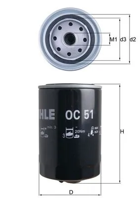 KNECHT olajszűrő - OC 51 - TothCarparts