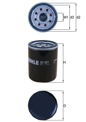 KNECHT olajszűrő - OC 521 - TothCarparts