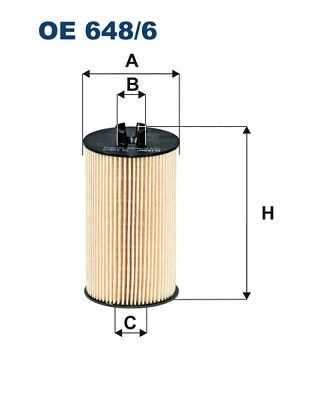 FILTRON olajszűrő - OE 648/6 - TothCarparts